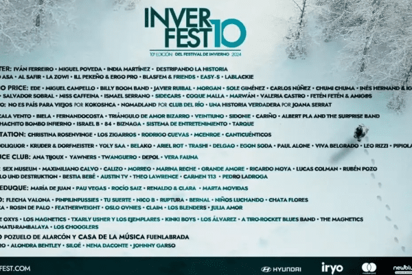 Descubre la diversidad artística del Inverfest 2024 en Fuenlabrada con más de 120 shows, incluyendo música, cine y eventos para toda la familia.
