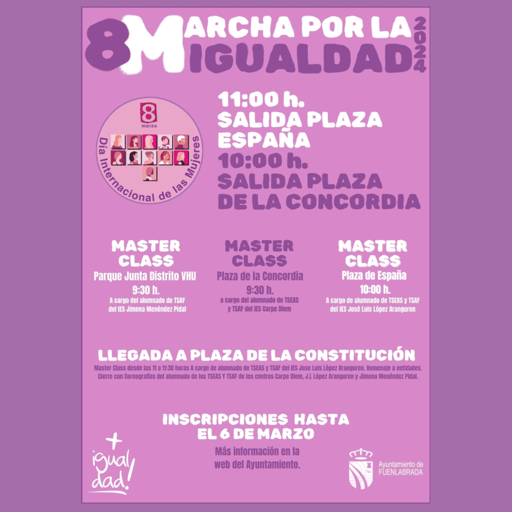 La ciudad se moviliza en una marcha emblemática para promover la igualdad de género y los derechos de las mujeres el próximo 8 de marzo