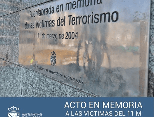 En el vigésimo aniversario del atentado del 11M, Fuenlabrada ha celebrado un emotivo homenaje en memoria de las 192 víctimas, 6 de ellas vecinas de la ciudad.