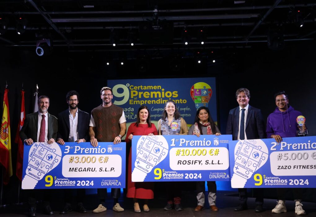 Fuenlabrada entrega 18.000 euros en premios al emprendimiento en la jornada Fuenlabrada Dinámica, junto con reconocimientos a empresas por su sostenibilidad e innovación.