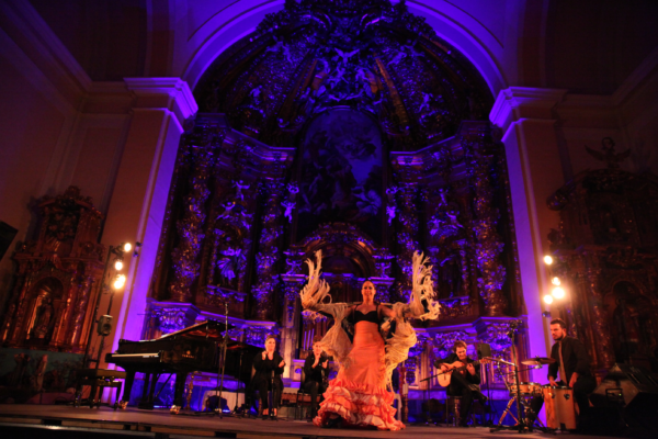 El Retablo Churrigueresco de la Iglesia de San Esteban Brilla con Iluminación Especial por Navidad El Retablo de la Escuela Churriguera de la Iglesia de San Esteban, que forma parte del patrimonio histórico y cultural de la ciudad, lucirá estos días en todo su esplendor por la iluminación ornamental instalada tras la finalización de las obras de restauración ejecutadas en el templo.