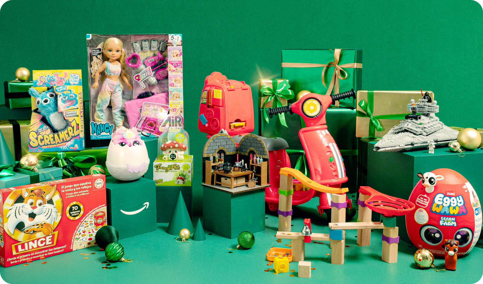 Desde peluches interactivos hasta juegos de construcción, aquí encontrarás opciones para todas las edades y gustos. ¡No esperes más y sorprende a los tuyos!