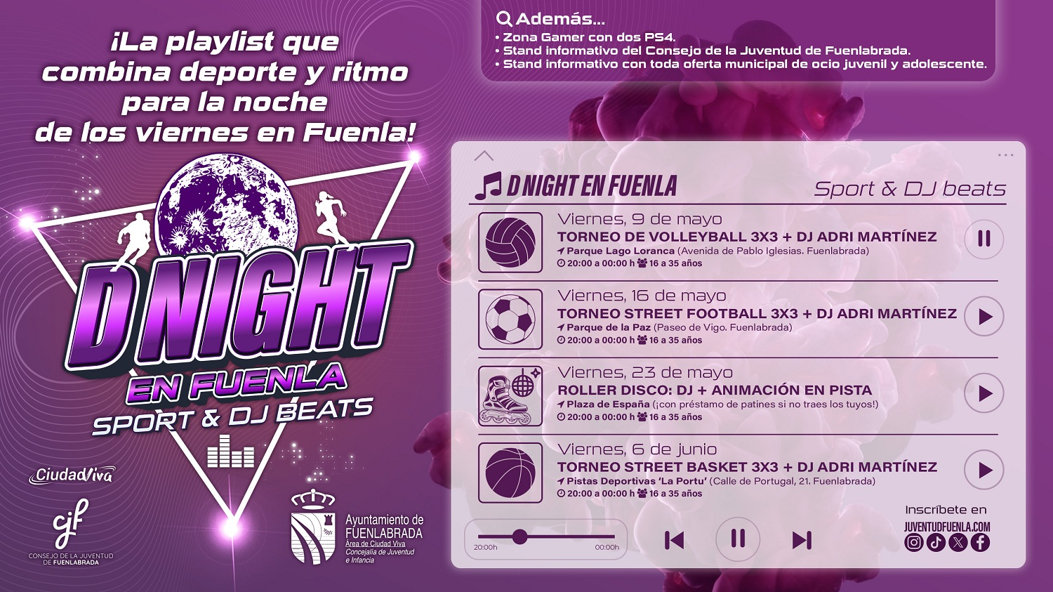 Nuevo programa “DNight” dirigido a la juventud de Fuenlabrada Nuevo programa “DNight” dirigido a la juventud de Fuenlabrada