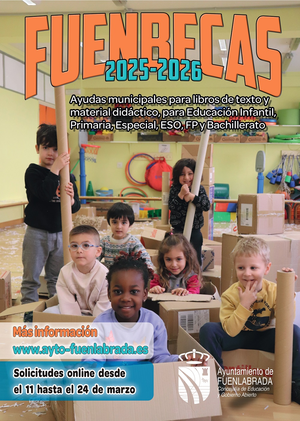 Aprobada la lista provisional de Fuenbecas: casi 10.000 escolares de Fuenlabrada recibirán ayudas educativas Aprobada la lista provisional de Fuenbecas: casi 10.000 escolares de Fuenlabrada recibirán ayudas educativas