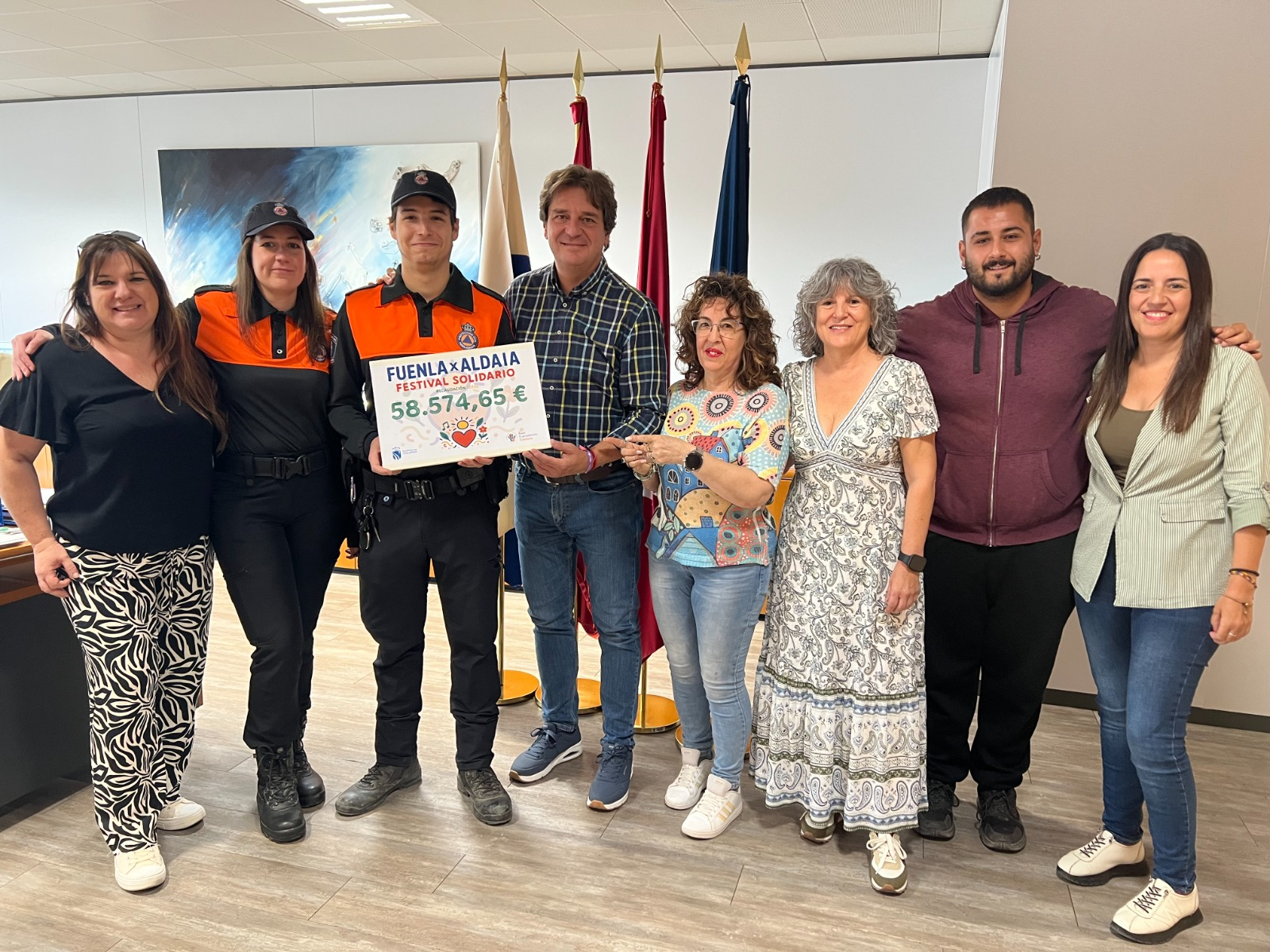 Fuenlabrada recauda más de 58.000 euros para reconstruir el Centro de Mayores de Aldaia