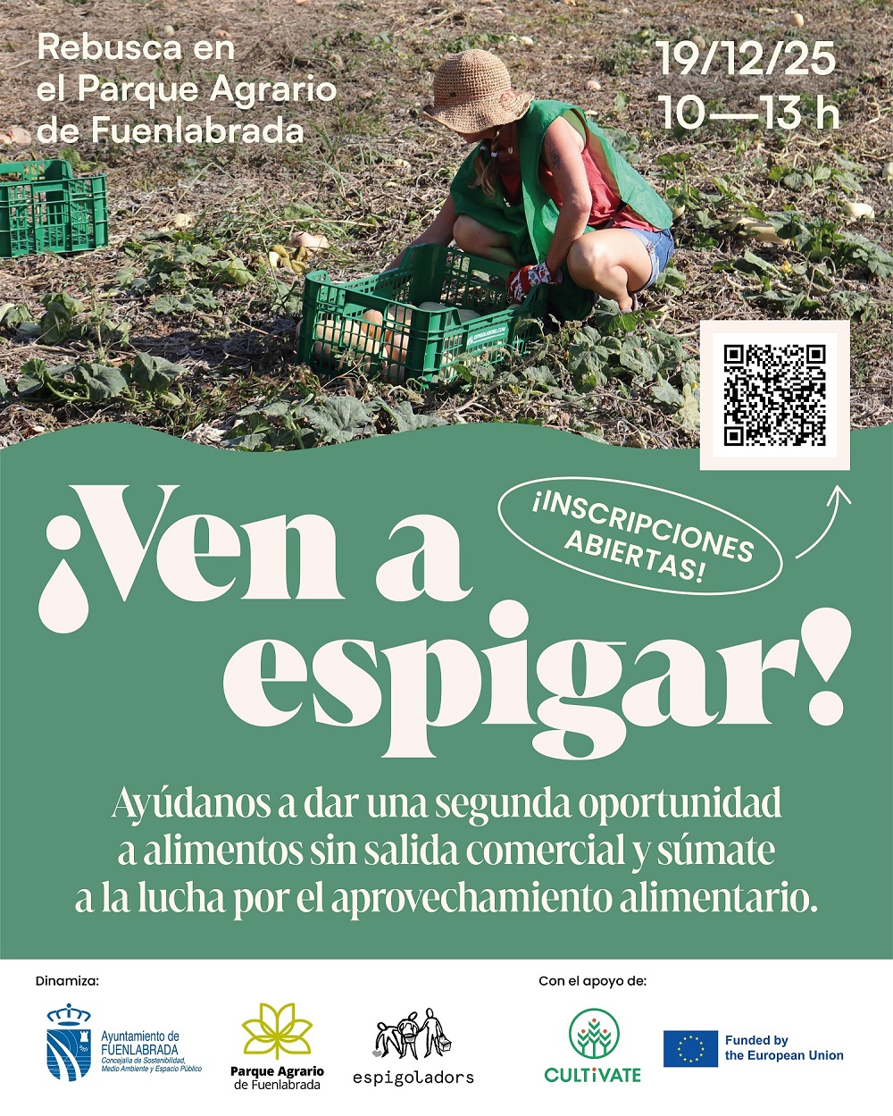 Fuenlabrada impulsa el aprovechamiento alimentario en el Parque Agrario