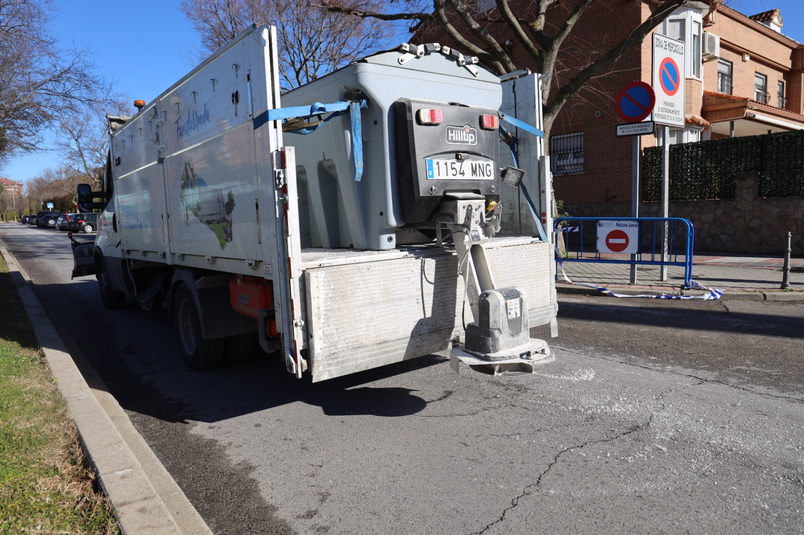 Fuenlabrada activa el plan contra heladas con 200 toneladas de sal